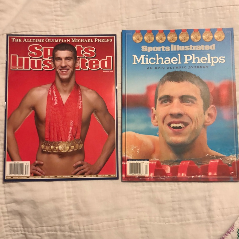 Sports Illustrated Michael Phelps Olympic Magazines
